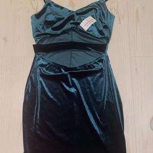 Green velvet Windsor dress